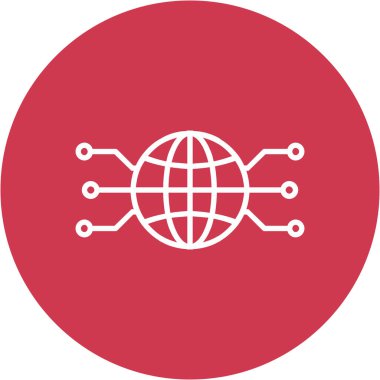 Kolayca düzenleyebilen ve düzenleyebilen genel ağ vektörü simgesi