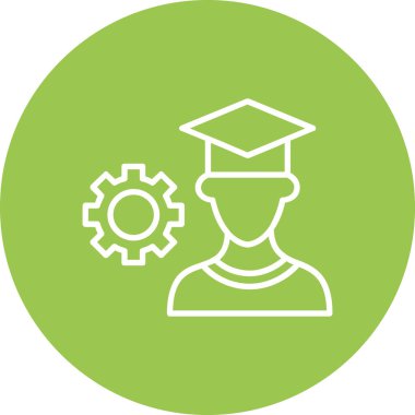 Eğitim. Web simgesi basit illüstrasyon