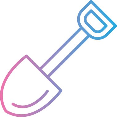 Kürek. Web simgesi basit illüstrasyon