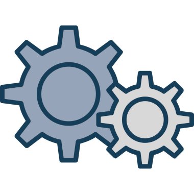 Vites simgesi. düz resimleme biçimi