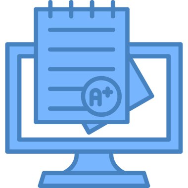 Bilgisayar dizüstü bilgisayar simgesi. Web için dizüstü bilgisayar vektör simgelerinin basit çizimi