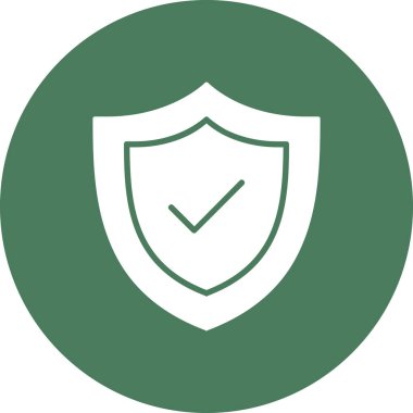 Kalkan. Web simgesi basit illüstrasyon