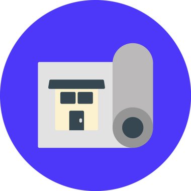 apartman binası simgesi düz stil