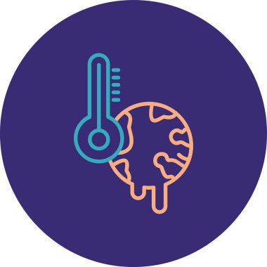 sıcaklık simgesi vektör illüstrasyonu