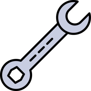 İngiliz anahtarı tamir tornavida simgesi