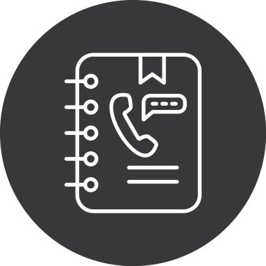 Telefon simgesi vektör illüstrasyonu