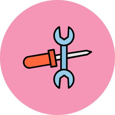 Çizgi film simgesinin vektör çizimi