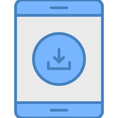 Cep telefonu. Web simgesi basit tasarım