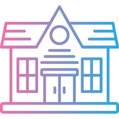 Ev. Web simgesi basit illüstrasyon