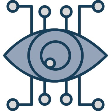 Göz simgesi. vektör illüstrasyonu