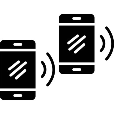 Telefon simgesi vektör illüstrasyonu