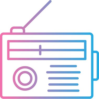 Televizyon. Web simgesi basit illüstrasyon