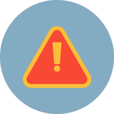 Uyarı uyarısı simgesi - ana hatlar biçiminde