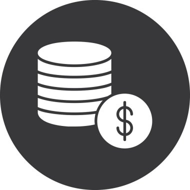 madeni para para simgesi ile doldurulmuş dış hat biçimi