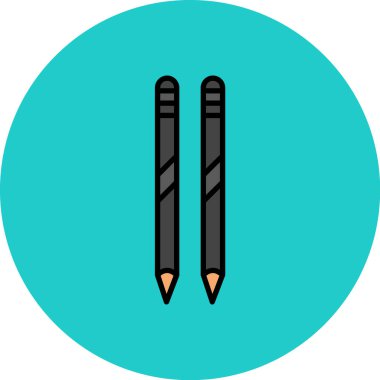 Kalem. Web simgesi basit illüstrasyon