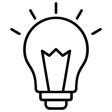 özet biçiminde ampul ışığı fikir simgesi