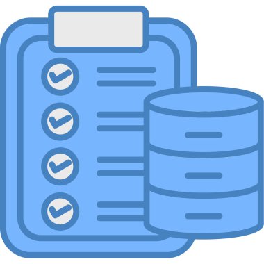 veritabanı sunucu veritabanı simgesi doldurulmuş - taslak biçimi