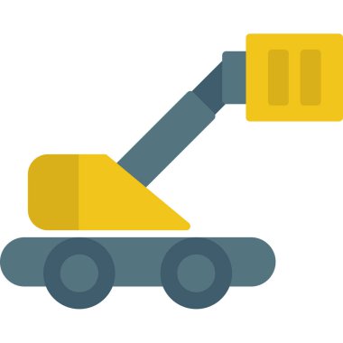 Vinç düz vektör simgesi