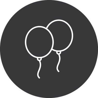 balonlar simge vektör illüstrasyonu