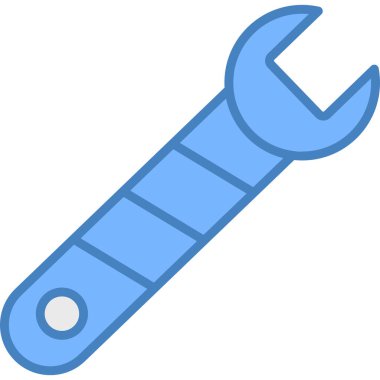 Yapı aracı anahtar simgesi - taslak biçimi