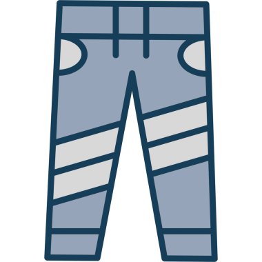 Pantolon. Web simgesi basit illüstrasyon