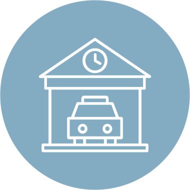 vektör tren istasyonu simgesi