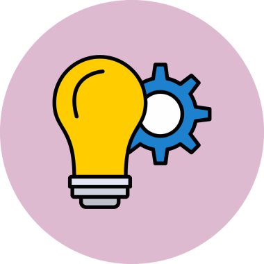 Ampul. Web simgesi basit illüstrasyon