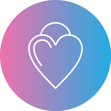 Bir kalbin vektör illüstrasyonu