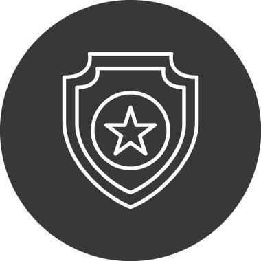 Modern b 'nin vektör çizimi yıldızın ikonundan yoksun