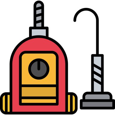 Benzin istasyonu. Basit resimleme