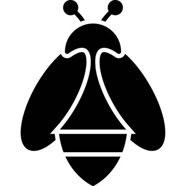 Arı ağı simgesi basit vektör illüstrasyonu