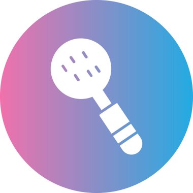 Mikrofon. Web simgesi basit illüstrasyon