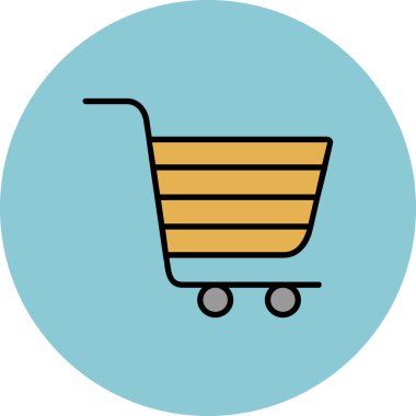 Alışveriş arabasının vektör çizimi