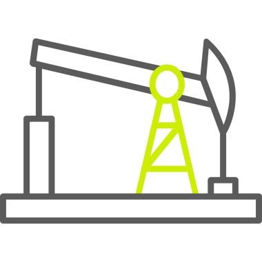 Petrol kulesi. Web simgesi basit illüstrasyon