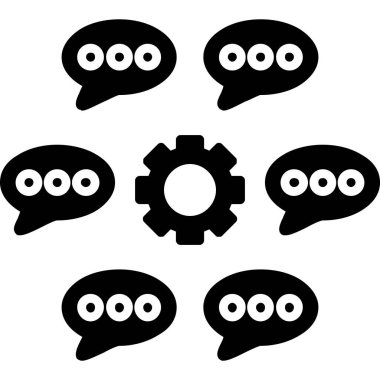 Konuşma baloncukları vektör kümesi simgeleri