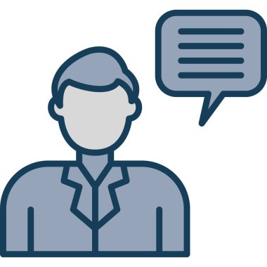 iş adamı simgesi vektör illüstrasyonu