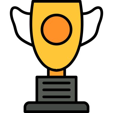 Kupa kabı vektör çizgisi simgesi, vektör illüstrasyonu, kupa ana hatları simgesi, düzenlenebilir vuruş