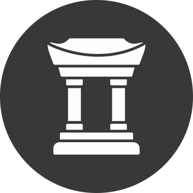 sütun, sütun, sütun simgesi vektör resmi de inşa, inşa ve inşa etmek için kullanılabilir. Web uygulamalarında kullanmak için uygun, yazdırma