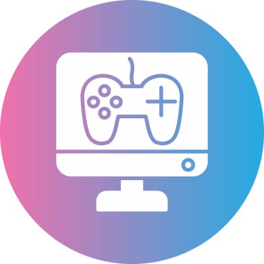 Oyun. Web simgesi basit illüstrasyon