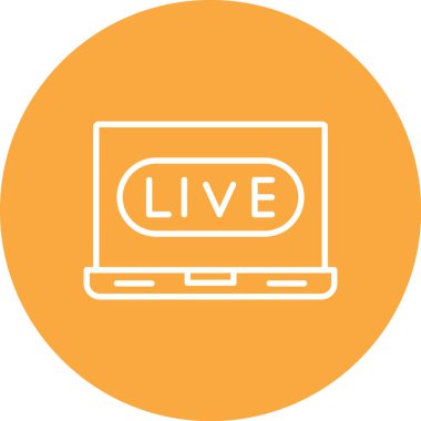 Yaşa. Web simgesi basit illüstrasyon