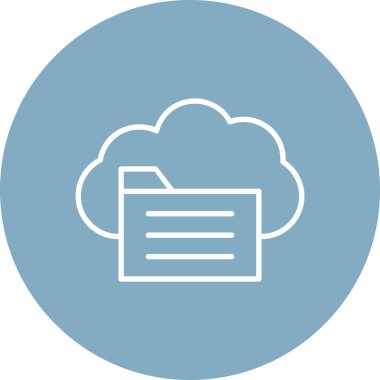 Bulut deposu. Basit resimleme