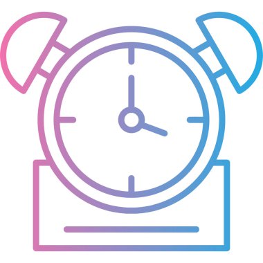 Alarm saat simgesi, vektör illüstrasyon tasarımı