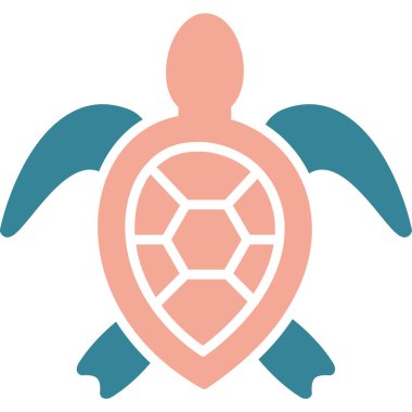 Kaplumbağa simge vektör çizim