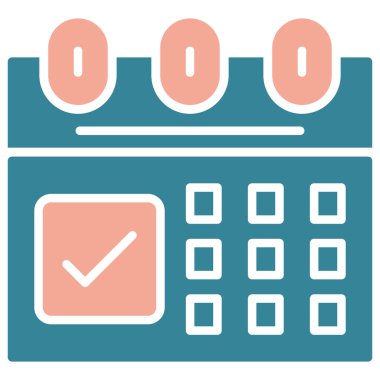 tarih simgesi, basit vektör illüstrasyonu