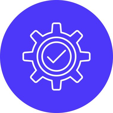 dişli simgesi vektör illüstrasyonu