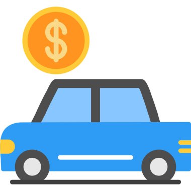 - Araba. Web simgesi basit illüstrasyon