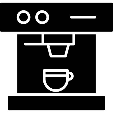 Kahve makinesi. Web simgesi
