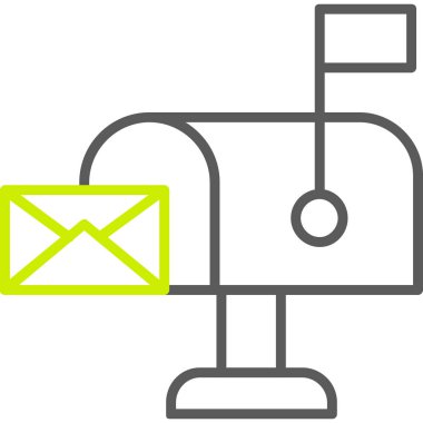 e-posta simgesi ana hat biçiminde