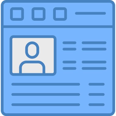 Kimlik kartı. Basit tasarım