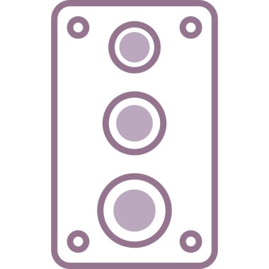 Bir arabanın beyaz simgesinin vektör çizimi